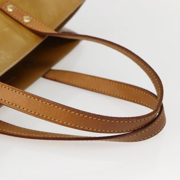 LOUIS VUITTON Monogram Vernis Reade MM Hand Bag Beige M91141 - Picture 7 of 12